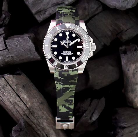 camo strap rolex|rubber straps for Rolex watches.